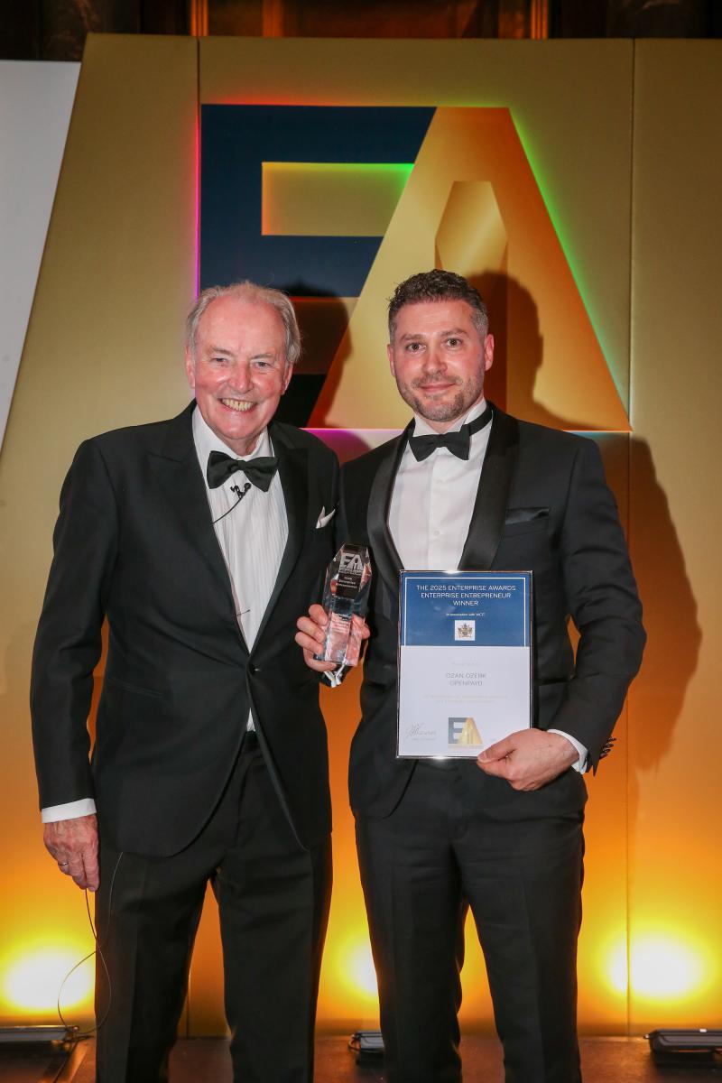 OpenPayd Founder Ozan Ozerk Wins ‘Enterprise Entrepreneur’ at 2025 Enterprise Awards
